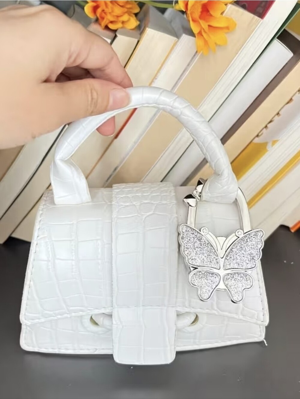 Butterfly Bag Cham or Hanger. NEW - Picture 2 of 4